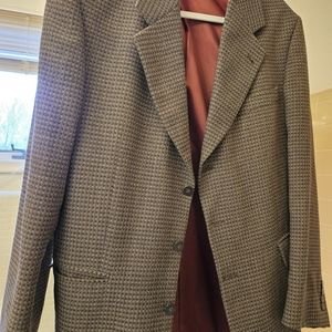 Gianfranco Ruffini Wool Houndstooth Men's Jacket 40R